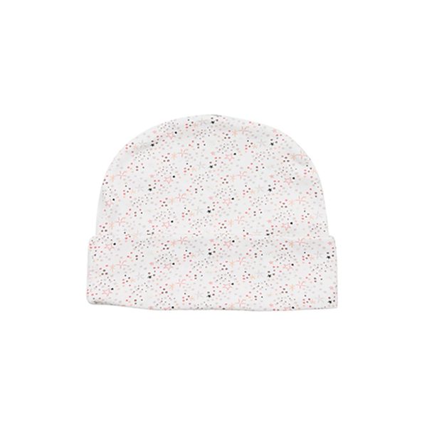 gorrito estrellas blanco rosa
