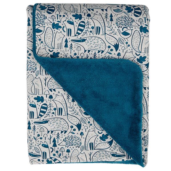 Arrullo invierno con animalitos azules
