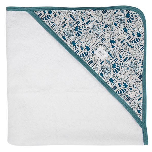 Capa de baño estampado dibujitos azules