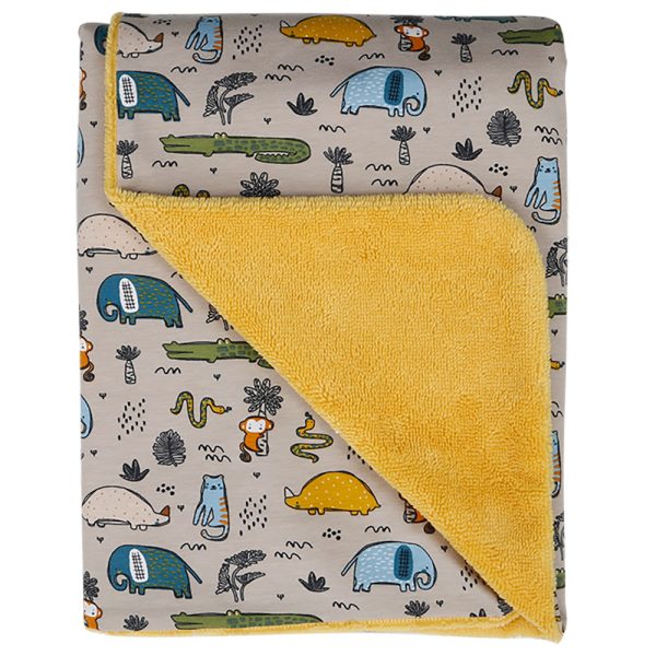 Arrullo invierno amarillo y dibujos de animales