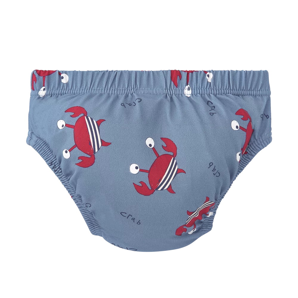 bañador pañal cangrejos