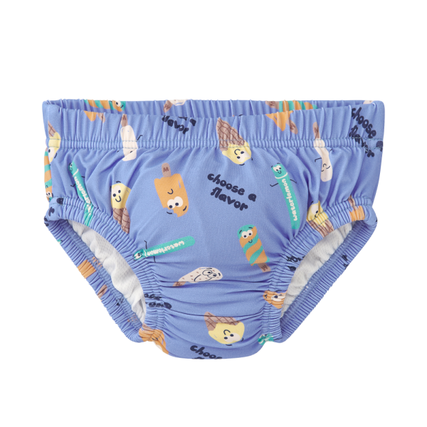 bañador pañal helados azul