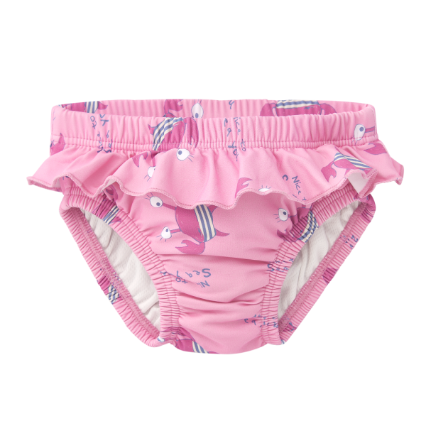 bañador pañal cangrejos rosa